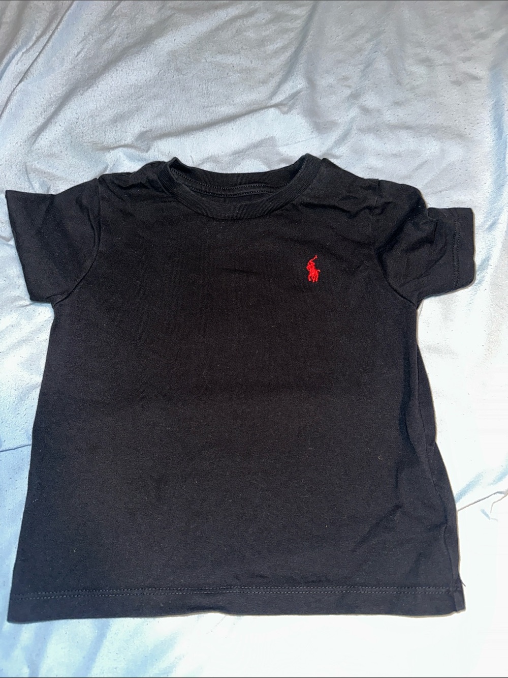 Ralph Lauren Navy Crewneck Tee with Red Polo Pony